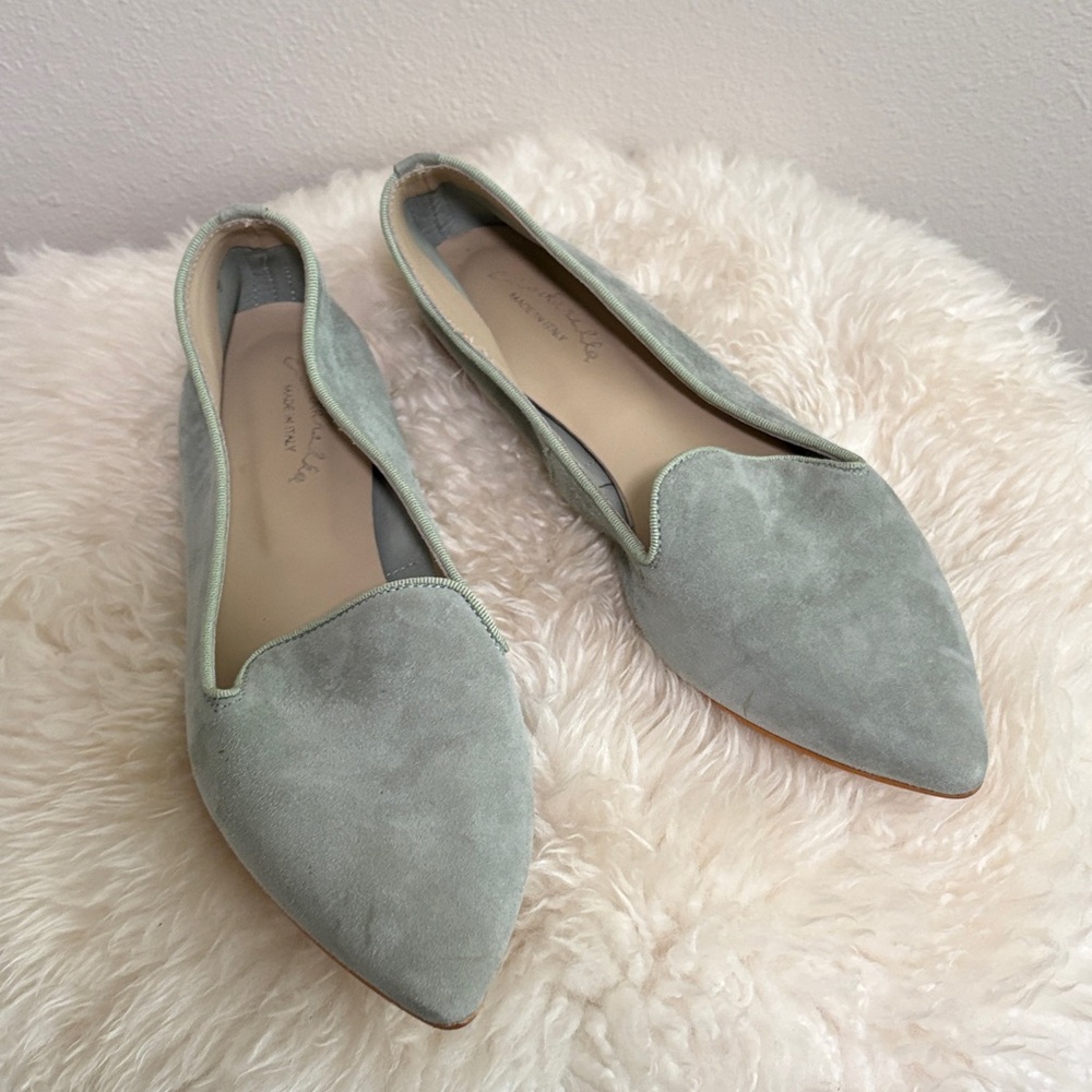 Cinderella Brand Mint Suede Flats